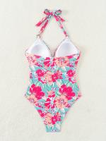 Bañador De Una Pieza Con Estampado De Leopardo Para Mujer, Bañador Con Escote Halter, Espalda Descubierta Sexy, Moda increíble Para Mujer - details 12
