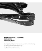 Nueva moda versátil Diablo locomotora remache Tote diseño bandolera bandolera hombres y mujeres - details 9