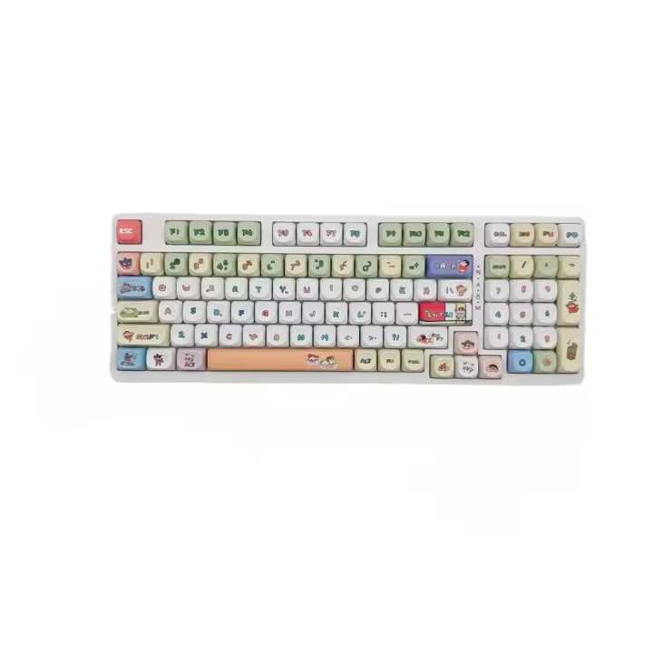 Crayon pequeña nueva clase MOA altura keycap teclado mecánico tapa personalidad personalizada lindo polvo sublimación PBT keycap (teclado no incluido) - 1