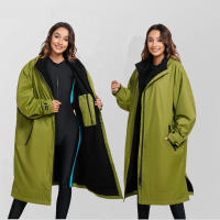 Bata cambiadora de Surf impermeable Unisex, Abrigo con capucha para playa, piscina, Anorak - details 8
