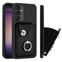 Funda de cuero tipo billetera para Samsung Galaxy S24, S23, S22, Ultra Plus, S21, FE, S20 Lite, carcasa anticaída para tarjetas, con correa para soporte de anillo - details 13