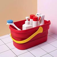 Cubo para fregona Cubo de limpieza plegable Cubo plegable multifuncional Cubo para fregona con canasta portátil - details 1