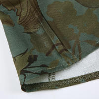 BUNO-faldas por debajo de la rodilla con estampado vintage de trompeta verde, faldas largas elegantes estéticas Y2K de cintura baja, trajes de vacaciones Grunge Fairycore, novedad - details 10