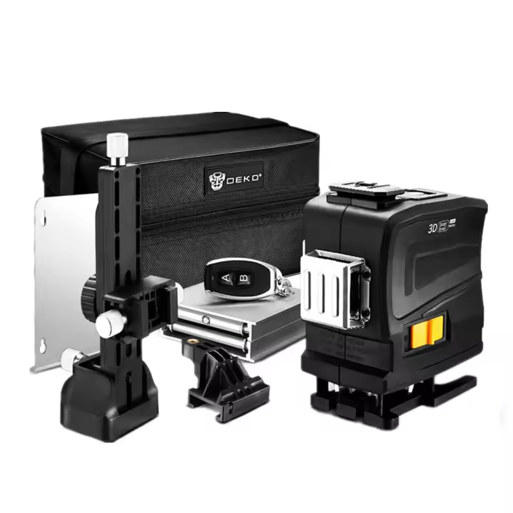 DEKO-Nivel láser LL12-GTD, herramienta de nivelación 3D de 12 líneas, luz verde, Horizontal y Vertical, con Control remoto, nivelado automático, alta precisión - 1