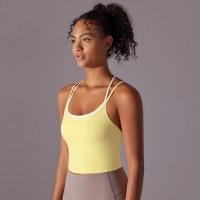 Ropa interior deportiva de realce para mujer, sujetador de Yoga para Fitness, gimnasio, entrenamiento, correr, camiseta sin mang - details 27