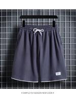 Conjunto De Camiseta Y Pantalones Cortos Informales Para Hombre, Chándal De Color Sólido, Trajes Sueltos De Verano, Talla 3XL - details 9