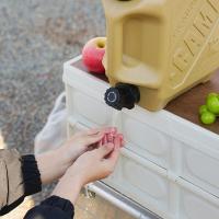 Contenedor de almacenamiento de agua portátil, doble agarre, 12L, cubo para beber al aire libre, tanque de agua para acampar de gran capacidad a prueba de fugas - details 4
