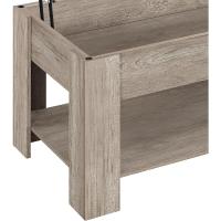 Mesa de Café Elevable y Extensible con Revistero 98x50x(41,8-56) cm Mueble para Sala de Estar y Comedor - details 59