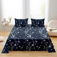 Sábana de Tela Suave de Temporada Toda Diseño Floral Plano 230x230cm Comodidad Tactile sin Funda de Almohada - details 8