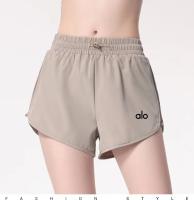 Aloyoga yoga shorts verano mujeres falso dos piezas anti-caminante casual secado rápido transpirable deportes fitness pantalones de entrenamiento - details 4