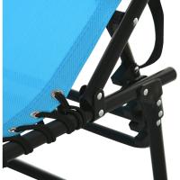 Silla Reclinable de Jardín con Sistema de Cordones para Exterior Marco Acero 197x58x30 cm Crema - details 25