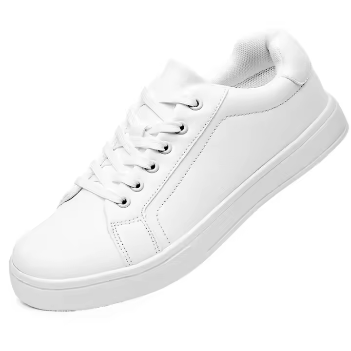 Zapatos Casuales para Hombre Mocasines Suaves Comodidad de Otoño Blancas y Negras - 1