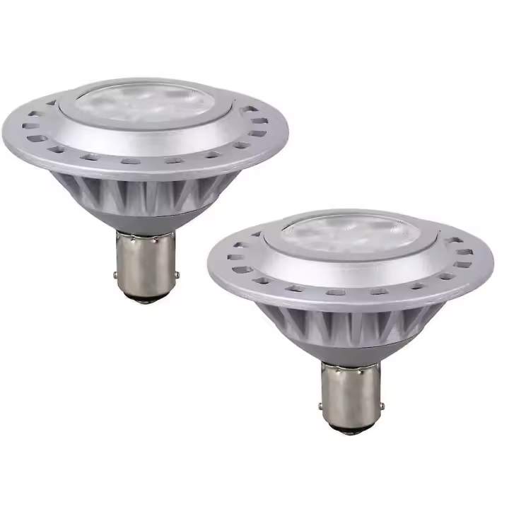 2x Foco Led Ar70 7w Ac Dc 12v Ba15d 3000k Luz Reflector Halógena - 1
