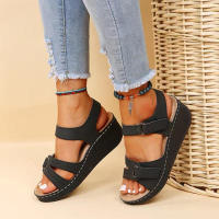 Sandalias suaves con punta abierta para mujer, zapatos sin cordones para caminar, calzado de fiesta, novedad de 2024 - details 6