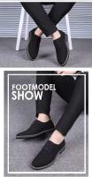 Zapatos de talla grande para hombre, informales, esmerilados, con punta redonda, cruzados, de cuero de ante británico, con cordones, tendencia de moda - details 3
