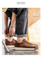 Nuevos Zapatos Versátiles Para Deportes Y Ocio, Zapatos Casuales Negros Con Plataforma Para Hombre - details 9