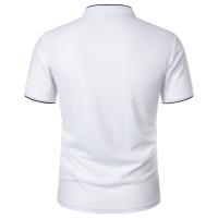 Nuevo top de verano de color sólido para hombre, moda popular, manga corta ajustada - details 3