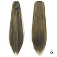 Accesorios para el cabello de fibra resistente al calor para mujer, extensión de cabello, cola de poni, peluca larga y recta, pinza para cola de caballo - details 13