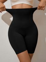 2pcs Pantalones Moldeadores de Cintura Alta para Mujer - Control de Abdomen, Levantamiento de Glúteos, Ropa Interior Adelgazante con Detalle de Cadena Metálica - details 3