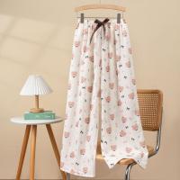 Pijama de algodón con burbujas para mujer, pantalones casuales de verano nuevos para el hogar, estilo delgado, se pueden usar al aire libre, pantalones antimosquitos, pantalones largos sueltos de talla grande - details 9