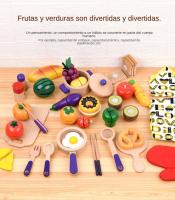 Juego realista de cortar frutas, juguetes divertidos y educativos, juegos de imitación para niños de 2 a 5 años, simulación de corte de verduras ¡divertido! - details 8