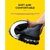 Zapatos De Seguridad Para Trabajo Con Punta De Acero Antideslizantes Y Respirables Para Hombres Botas De Trabajo Ligeras Y Confortables Para Construcción - details 7