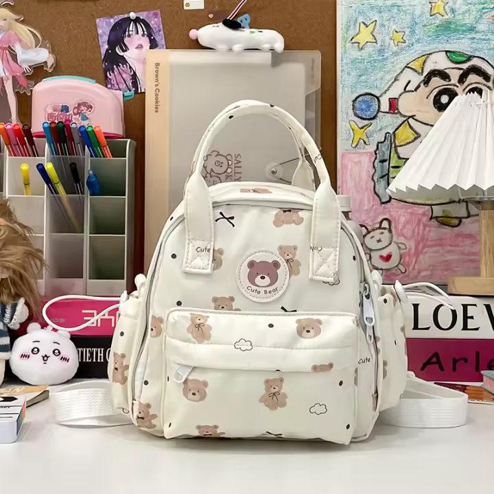 jardín de infancia, mochila, niñas, lindo, hombros, bolso, niña, oso, mochila escolar, fresco y dulce - 1