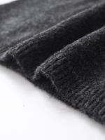 Mini vestidos de punto suave de manga corta con cuello redondo para mujer Vestidos casuales - details 8