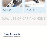 Potente aspiradora de mano inalámbrica - Mini aspiradora de limpieza portátil con carga USB para automóvil, hogar, oficina - Variedad de accesorios - details 2