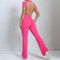 Conjunto de Yoga Ouwu Monos Deportivos para Mujeres Manga Corta, Pantalones Acampados - details 7