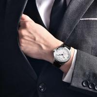 Reloj de Cuarzo Multifunción PAGANI DESIGN 2024 Resistente al Agua 100M, Vidrio de Zafiro, Correa de Cuero Elegante para Hombres - details 15