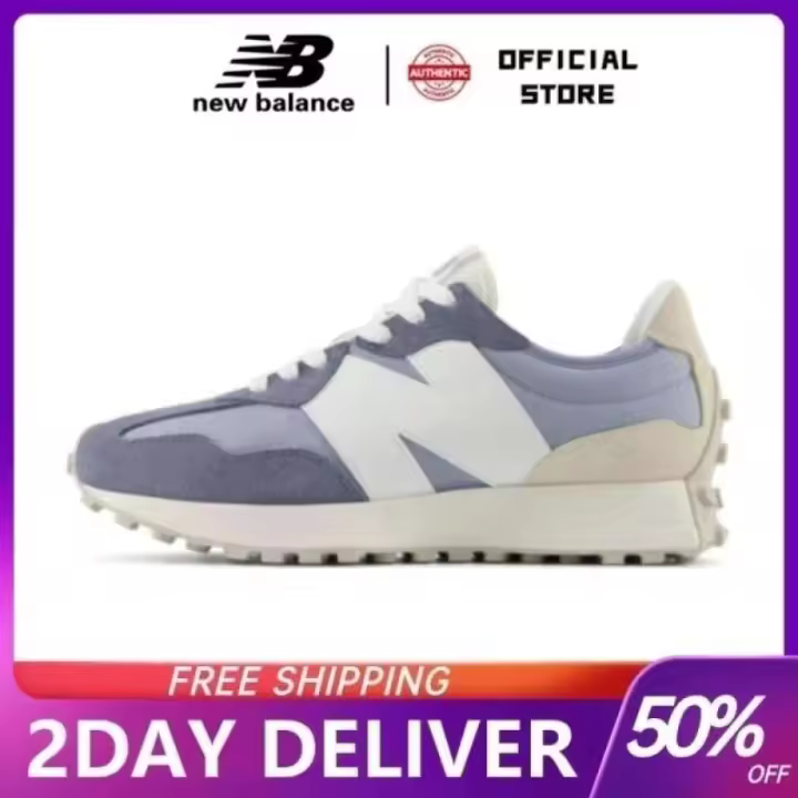Leten 【100% auténtico】 Nuevas pegatinas de pared para calzado para correr 327 Navy U327FH - 1