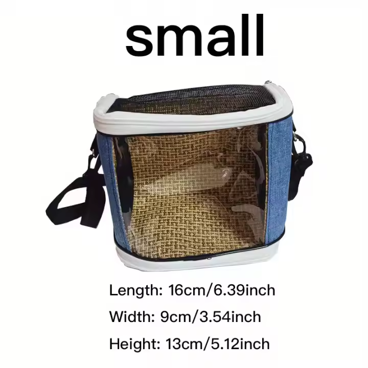 Bolsa de transporte portátil para pájaros, Mochila pequeña y ligera con correa ajustable, Ideal para viajes, entrenamiento y salidas - 1
