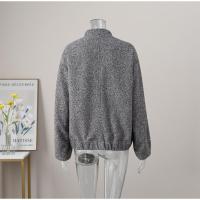 TRAFZA-abrigo liso elegante para mujer, chaqueta Bomber de manga larga con bolsillos y botones, ropa de calle informal holgada, 2023 - details 12