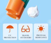 Protector solar SPF 50+ para protector facial Cuidado solar de la piel Tubo dual Multi efecto Pa +++ Protector solar facial Bloqueador solar - details 3