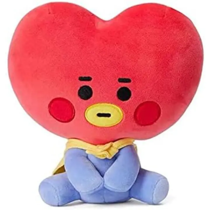 Lerion Almohada de dibujos animados para niños, muñeco de almohada, marionetas de peluche pequeñas, personaje de la serie bebé, muñeco de figura de animal de peluche pequeño y lindo (Tata, 4,5 pulgadas) - 1