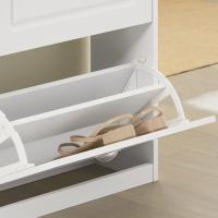 Organizador de Zapatos Blanco Mueble Estrecho para Dormitorio Pasillo Salón con 4 Puertas - details 4