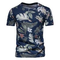 Novedad de verano, camiseta estampada, camisa de fondo para hombre con cuello redondo a la moda, top informal para hombre - details 17