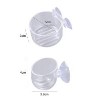 Florero de jardinería acrílico, decoración de acuario con soporte de succión, alimentador de gusanos rojos, taza para plantas y pecera - details 7