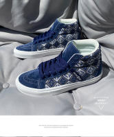 Zapatillas de lona azules étnicas de alta calidad Tamaño grande para hombres y mujeres - details 6