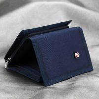 Cartera cuadrada corta para hombre, tarjetero con múltiples ranuras para monedas, tarjetas bancarias, identificación - details 4