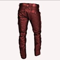 Nuevos pantalones de cuero casuales de PU de color sólido simple a la moda de talla grande para hombres talla S-5XL - details 8