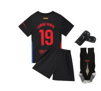 S 24-25 Barcelona Visitante Negro No.19 Uniforme de Fútbol del Club Camiseta Infantil Talla 14-30 - details 4