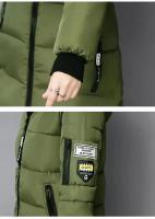 Chaqueta Parka de Invierno 2024 Cálida, Gruesa, Ajuste Delgado, Manga de Abrigo con Forro de Piel para Mujeres Moda de Talla Grande, Abrigo de Plumífero - details 19