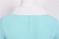 Vestido midi elegante e informal de verano para mujer, de línea A, manga corta, liso, para fiesta. - details 23