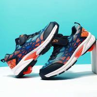 Los muchachos se iluminan, los deportes LED coloridos de los muchachos corren los zapatos ajustables del rodillo del flash - details 10