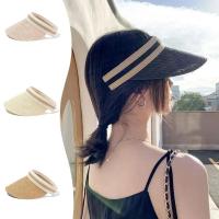 Gorra de Playa para Mujeres con Sombrero de Visera Anti-UV Gorra Casual de Verano para Madre del 2024 Protección Solar para al Aire Libre - details 0