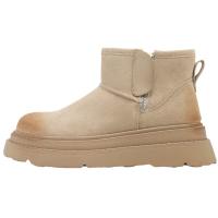 Botas de Nieve de Piel Escarchada Zapatos de Algodón Cálidos y Gruesos para Mujer, Temporada de Invierno 2025 - details 1