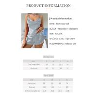 Camisón de seda simulada verano nuevo colgante casual rocío transpirable hielo seda pijamas - details 0