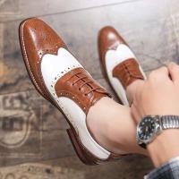 Venta Caliente Hard Wear zapatos de vestir de cuero de fondo suave Casual marrón para hombres 2025 productos Dropshipping - details 8